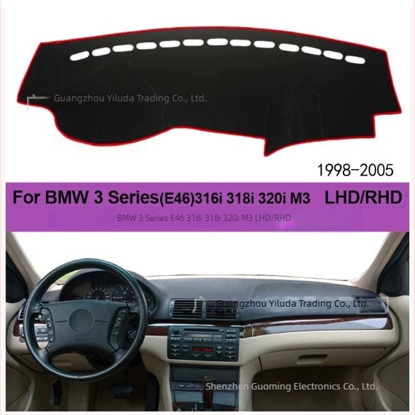 BMW központi konzol napvédő matt – 1/3/5/7 sorozathoz és X1/X3/X4/X5, flanel anyag, testreszabható