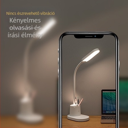 LED asztali lámpa 17854, USB-töltésű, műanyag árnyékoló, CRI ≥95, modern minimalist design