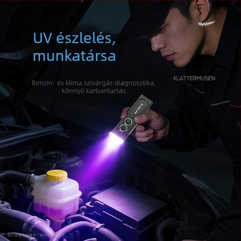 Smiling Shark külső LED zseblámpa – alumíniumötvözet, UV észlelés, 800–5000 mAh újratölthető, hatótáv 100–200 m