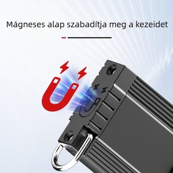 Alumínium ötvözetű mini kulcstartó LED elemlámpa, 20W, 300mAh, kézi nyomásos energia, újratölthető, vízálló, 50–100 m hatótávolság
