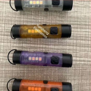 Kulcstartó mini LED lámpa — LED, 10W, polimer lítium akkumulátor, kézi hajtású működés, 100–200 m fénysugár