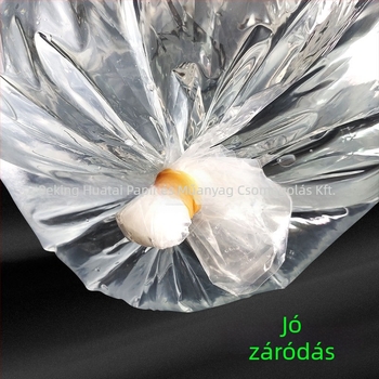 Élő díszhalak csomagoló taska szállításra, négyszögletes lapos aljzattal, vastagított műanyag