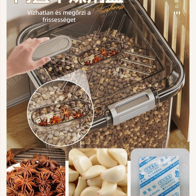 Macska- és kutyaélelmiszer-tároló tartály, Anyag: Silk Flower, Márka: Other, Kapacitás: Other, Nem importált