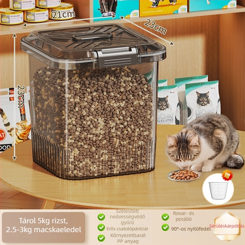 Macska- és kutyaélelmiszer-tároló tartály, Anyag: Silk Flower, Márka: Other, Kapacitás: Other, Nem importált