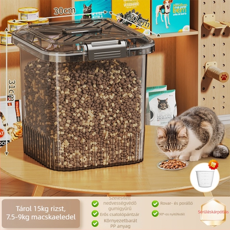 Macska- és kutyaélelmiszer-tároló tartály, Anyag: Silk Flower, Márka: Other, Kapacitás: Other, Nem importált