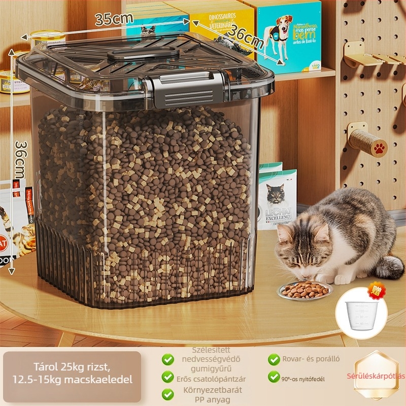 Macska- és kutyaélelmiszer-tároló tartály, Anyag: Silk Flower, Márka: Other, Kapacitás: Other, Nem importált