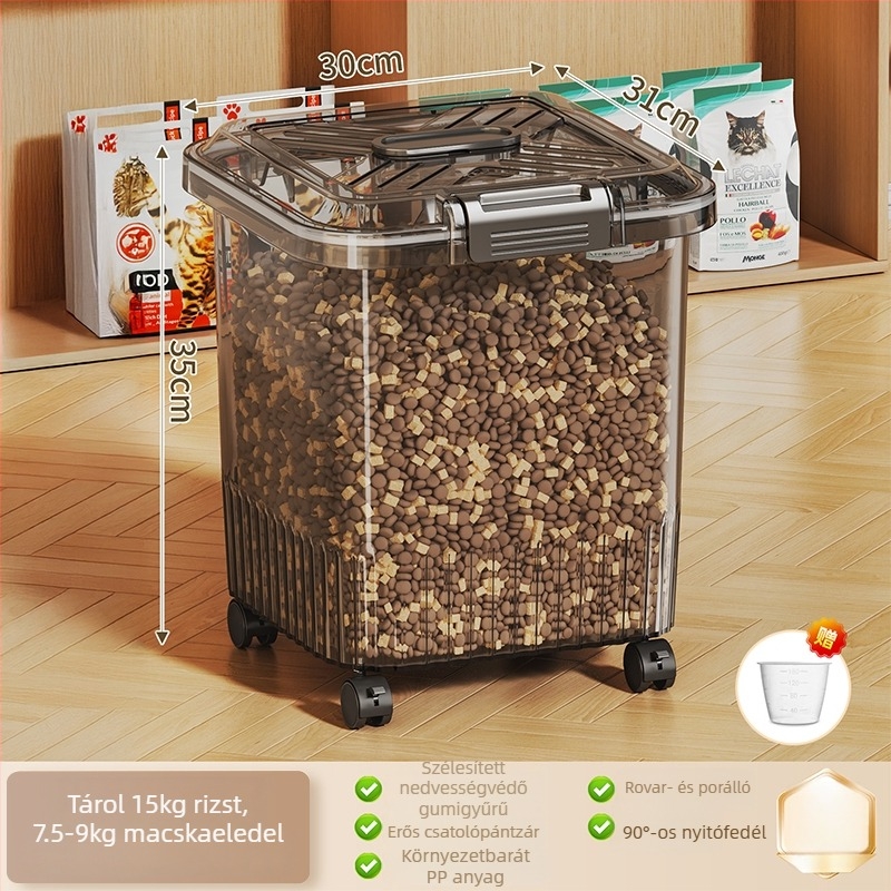 Macska- és kutyaélelmiszer-tároló tartály, Anyag: Silk Flower, Márka: Other, Kapacitás: Other, Nem importált