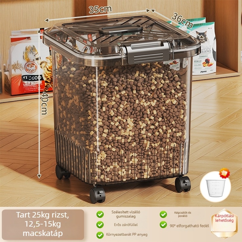 Macska- és kutyaélelmiszer-tároló tartály, Anyag: Silk Flower, Márka: Other, Kapacitás: Other, Nem importált