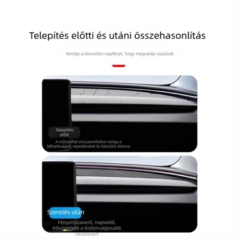 Tesla Model 3/Y Felújított kiadás: Műszerfal anti-glare párna, műszőrme, középkonzol napvédő árnyékoló, minden évszakban használható