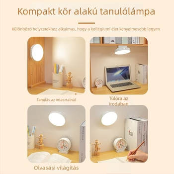 Szemvédő LED asztali lámpa érintéses kapcsolóval, beépített lítiumakkumulátor, CRI ≥95, alacsony feszültség ≤36V, modern tanulmányi fény éjjeli világítással