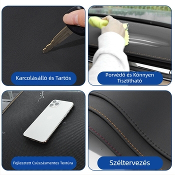 A bőr belső központi műszerfal napvédő mat Tiggo 5X-hez, varrott szegéllyel, Luochi márka, minden évszakban alkalmas