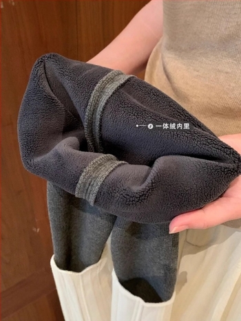 Gyerekeknek pamut leggings fleece béléssel, koreai stílus, középmagas derekú, őszi-téli 2024, 3–8 éveseknek