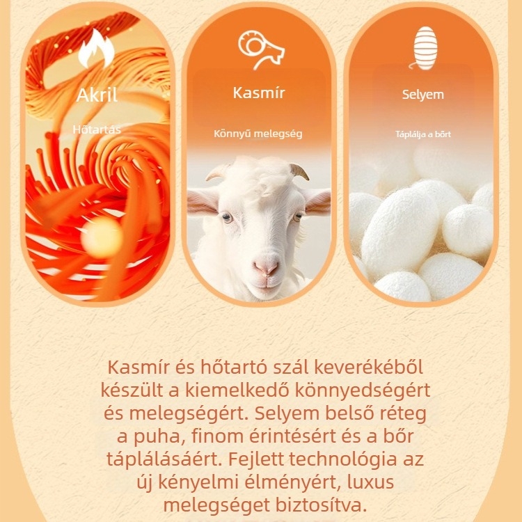 Gyerekeknek készült piros selyem-kasmír keverékű melegítő leggings, magas derekú, téli viselet