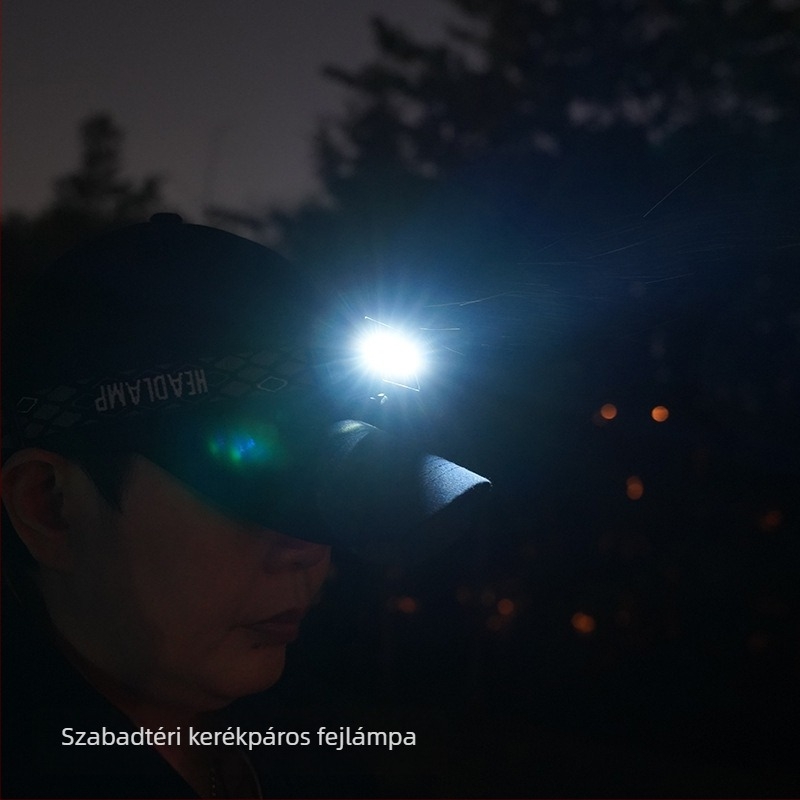 Fejlámpa USB-s újratölthető XTE LED-del, 20W, 50–100 m hatótávolság