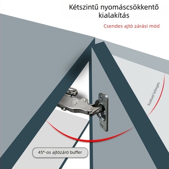 FGA rejtett szekrényajtó csukló, 35-kup, kétfokozat erőcsillapítás, nikkelezett, hidegen hengerelt acél