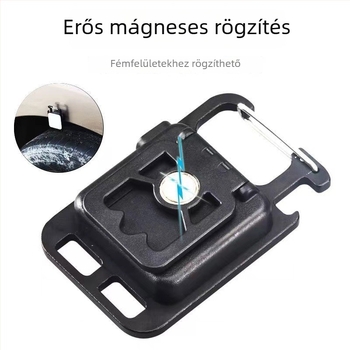 Kulcstartó LED zseblámpa mágneses munkalámpával, hordozható és újratölthető — (300 mAh, kézi működtetés, hatótávolság <50 m)