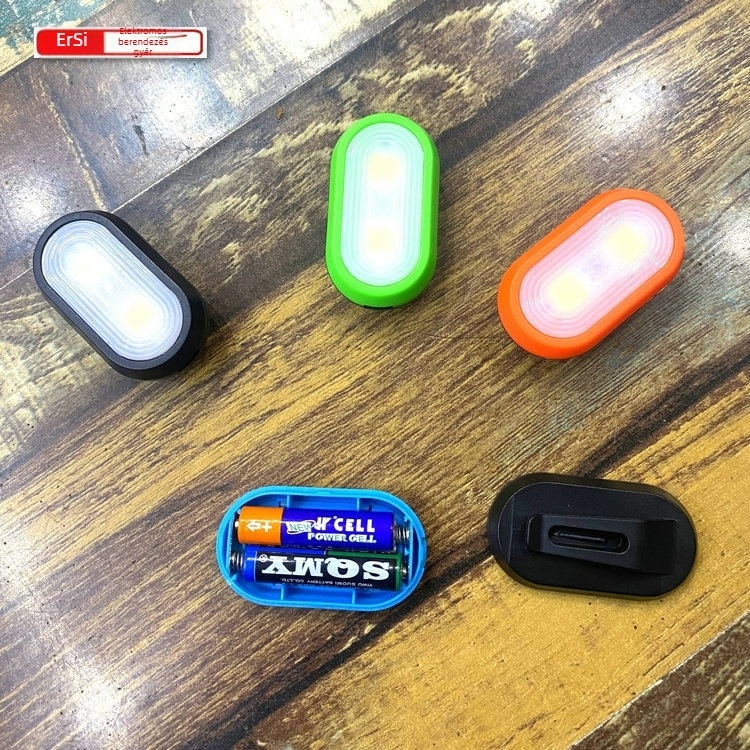 Hordozható LED COB kulcstartó lámpa, 3W, kézi működtetés, ABS ház