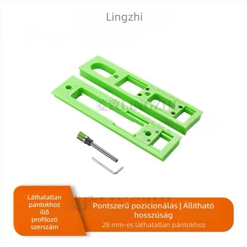 Háromdimenziós csuklócsatornázó eszköz - H-típusú csukló, hideg-tekercselésű acél, elektroplatált bevonat, 3 mm vastagság