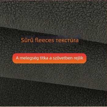 Női fleece-behúzott vast pulóver, lazább szabás, pamut-poliészter anyag, kerek nyakú