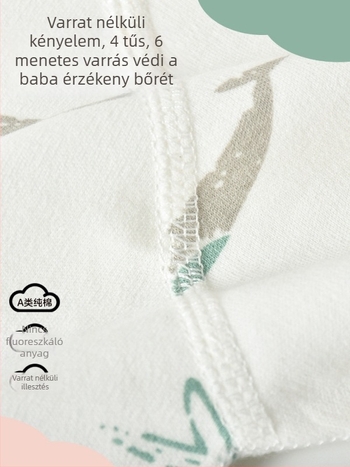 Pamut baba ruházati készlet 0–3 hónap: uniszex hosszú ujjú body és pizsama készlet
