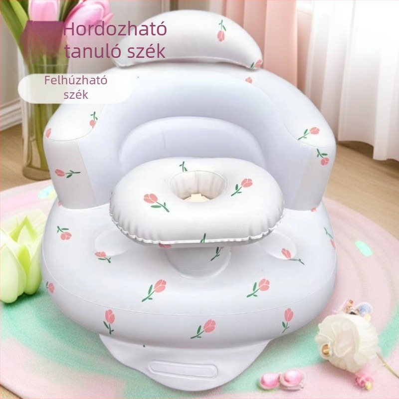 Felfújható babaszék tanulószék – PVC, hengeres, modern stílus, modell Baby seat