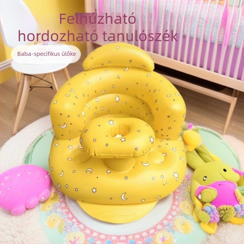 Felfújható babaszék tanulószék – PVC, hengeres, modern stílus, modell Baby seat