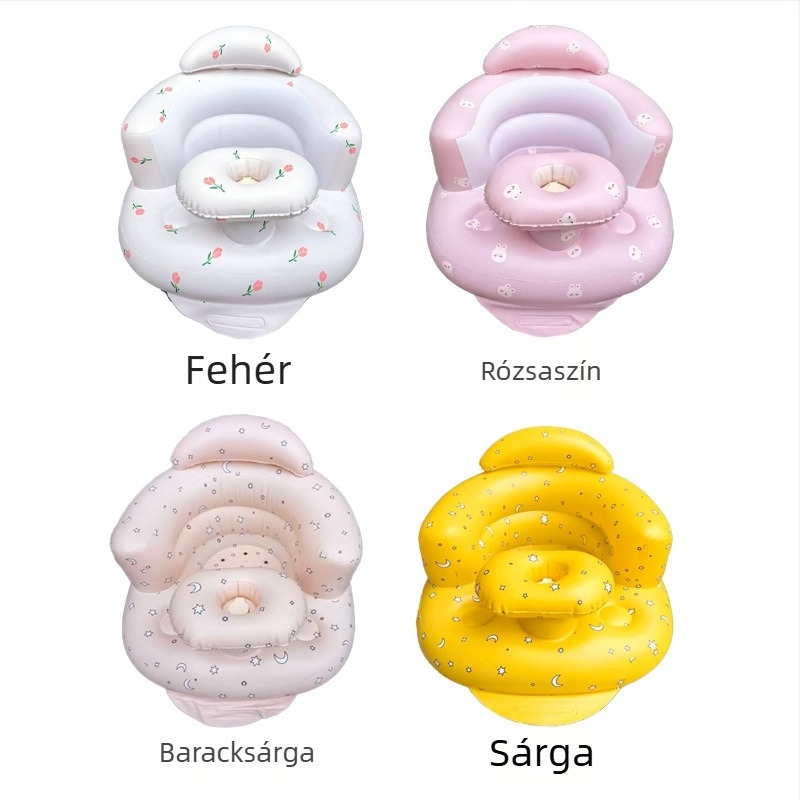 Felfújható babaszék tanulószék – PVC, hengeres, modern stílus, modell Baby seat
