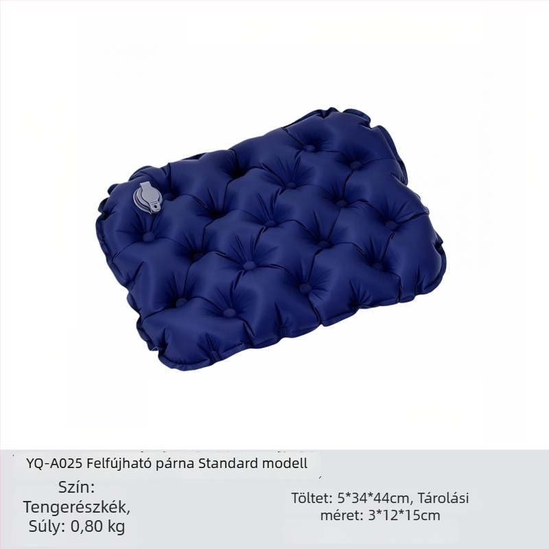 Kültéri felfújható ülőpárna – ultra könnyű, nylon, 1–2 főre, 80 g