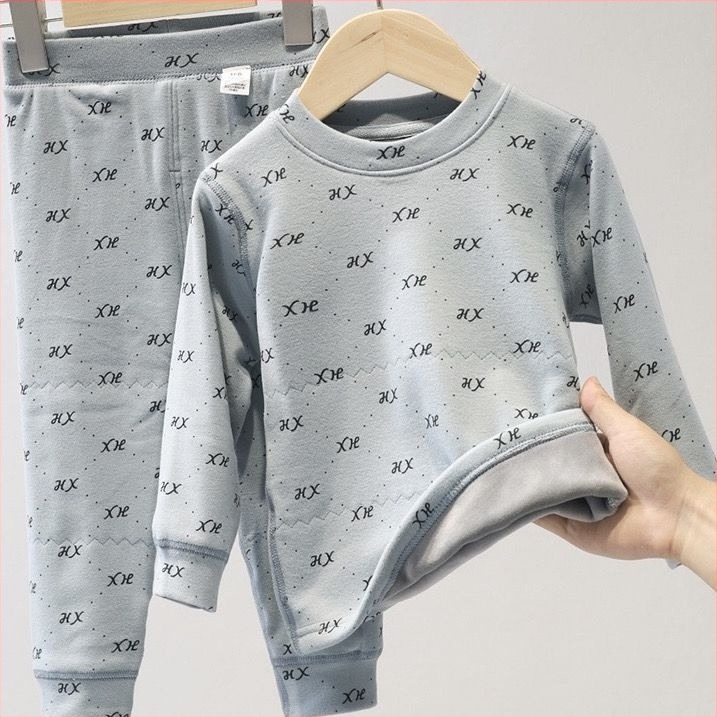Lányoknak tervezett gyerek fleece termál készlet újszülötteknek, lélegző, közepes vastagság, téli szezon, cloud cotton anyag