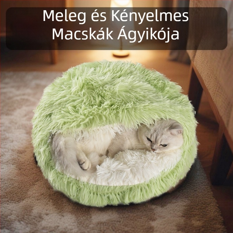 Macskafészek, egész évben meleg, PP cotton anyag, macskáknak, háziállatok fészkei és ketrecek
