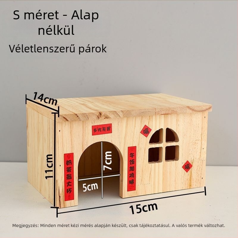Crispy fa hamster ház – anyag: fa; márka: Crispy; megfelelő hörcsög számára