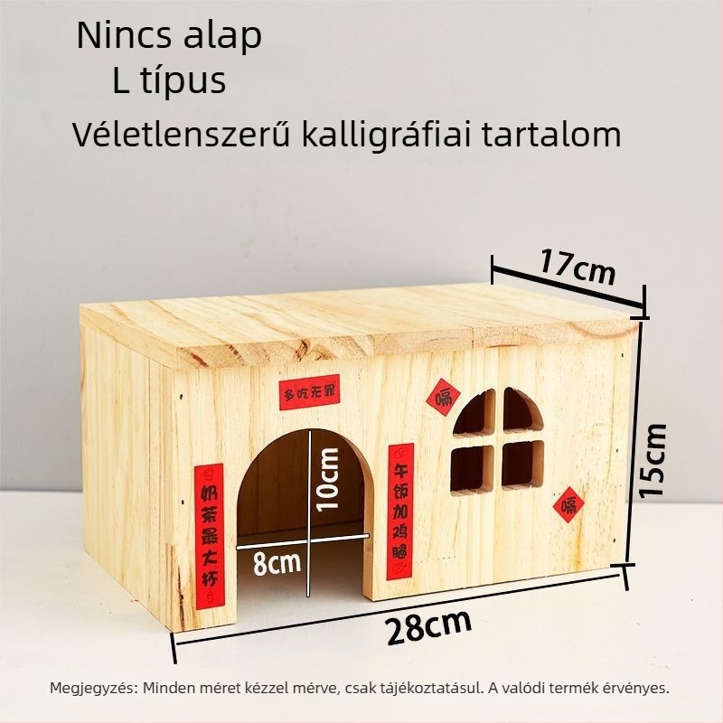 Crispy fa hamster ház – anyag: fa; márka: Crispy; megfelelő hörcsög számára