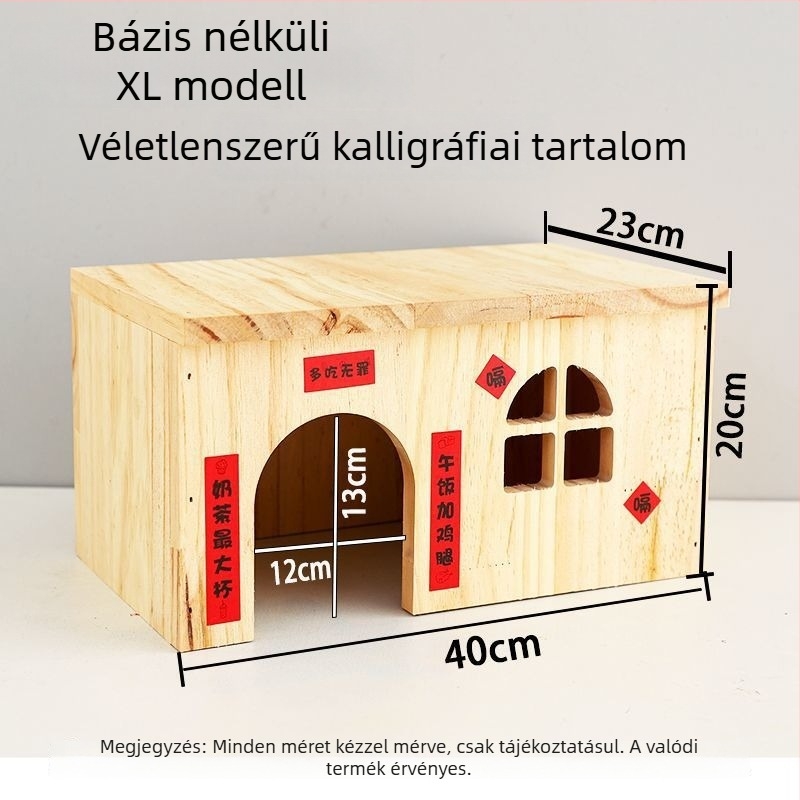 Crispy fa hamster ház – anyag: fa; márka: Crispy; megfelelő hörcsög számára