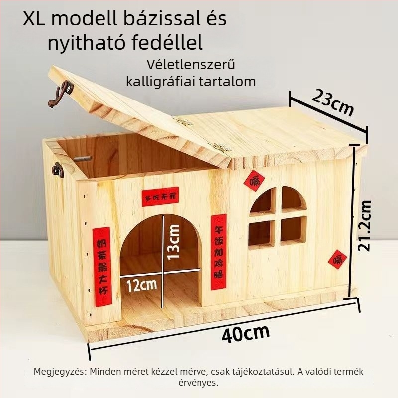 Crispy fa hamster ház – anyag: fa; márka: Crispy; megfelelő hörcsög számára