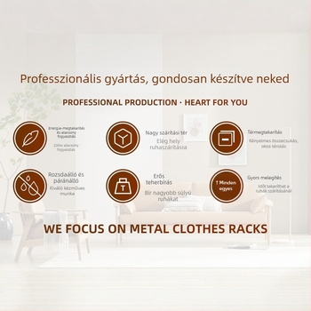 Falihoz rögzített teleszkópos ruhaszárító, rozsdamentes acélból és alumínium ötvözetből, összecsukható