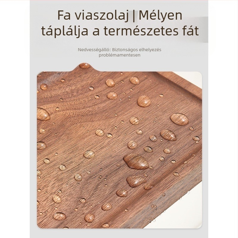 Diófa falra szerelhető tárolópolc, tömörfa fürdőszobai polc, egy polcos, polírozott felület, 5–10 kg teherbírás