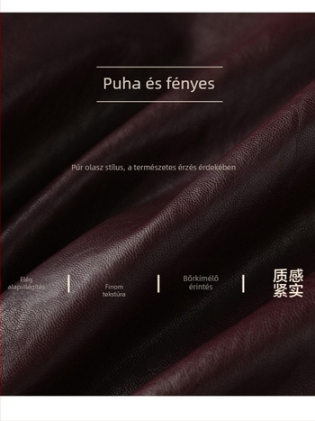 Sailfish PU imitációs bőrdzseki, álló gallér, cipzár