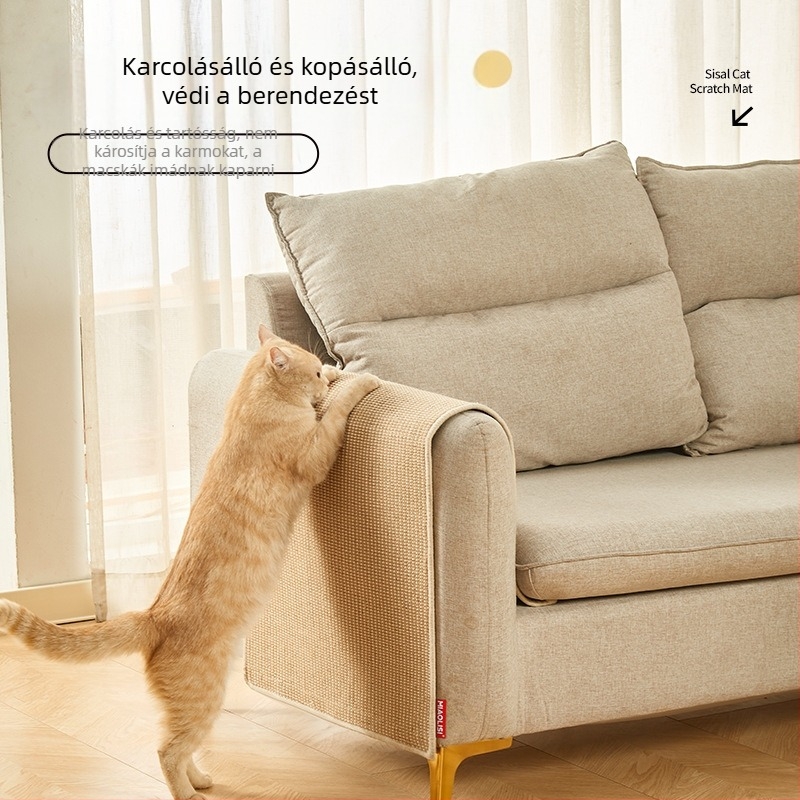 Macska karmolószőnyeg - falra szerelhető, jutából, tartós, karcolásálló