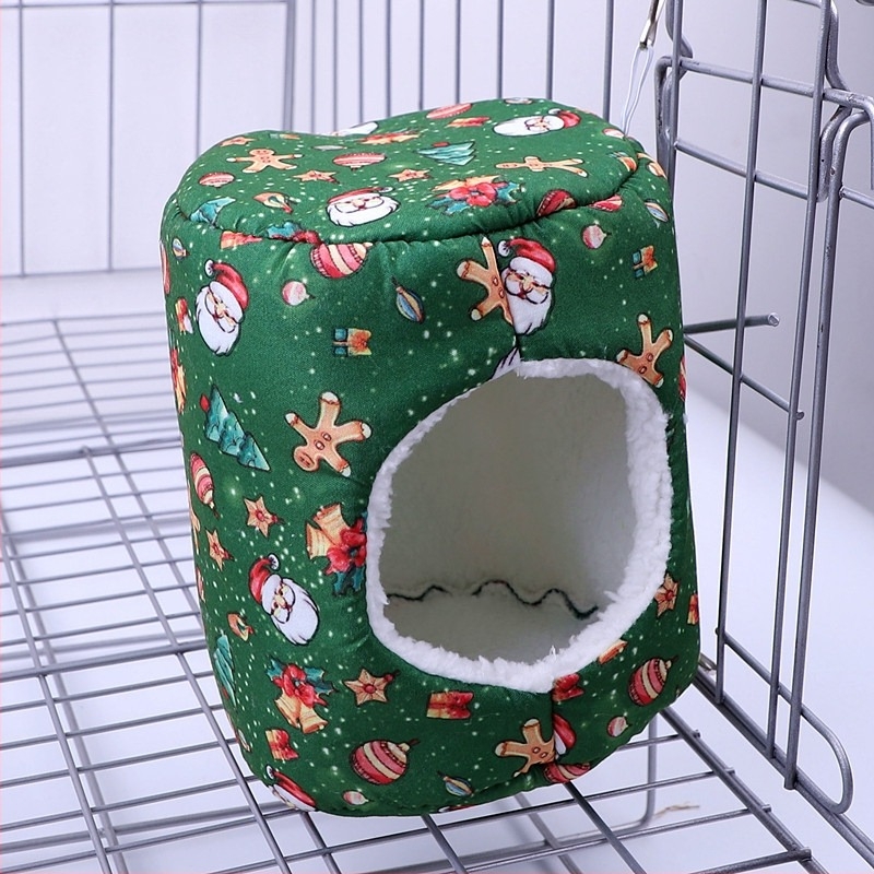 Hamster téli pamut fészek, függő hálóhely — Anyag: pamut • Szezon: tél • Alkalmas: hamster