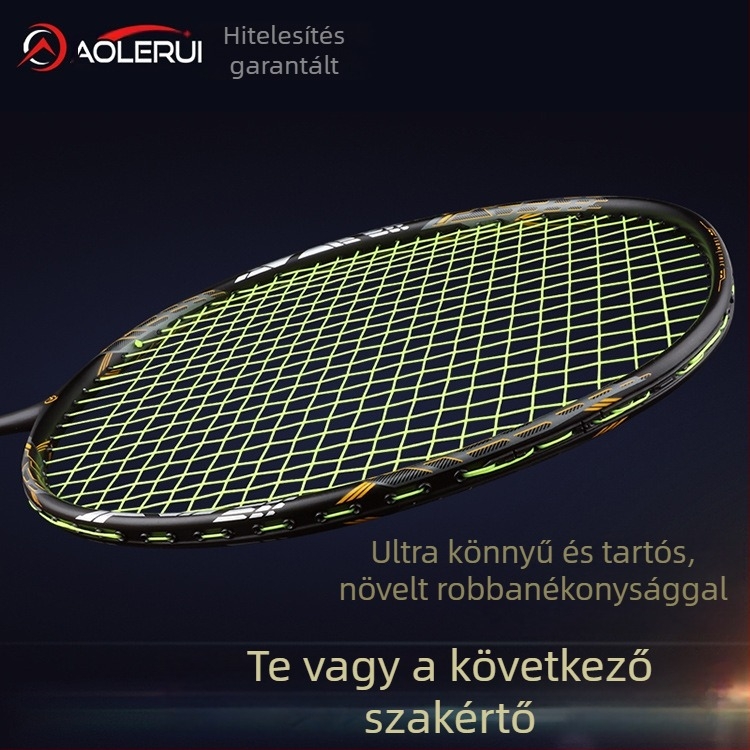 Ole Rui tollaslabdaütő, szénszálas váz, súly 80-84 g, egyenes nyelet, támadó ütés középhaladó és haladó játékosoknak