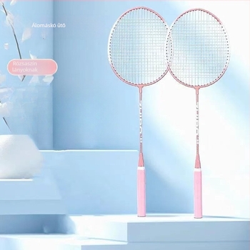 Badminton ütő edzésre és versenyre, tartós és sokoldalú (súly 95–100 g; váz anyaga: vasötvözet; húr anyaga: nylon; ütő típusa: közvetlen ütés; keménység: közepes)