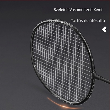 Vasötvözet vázú bádmintonütő, kétütős készlet, 95–100 g, közvetlen csapás, közepes keménység, kezdő- és középhaladó játékosok számára