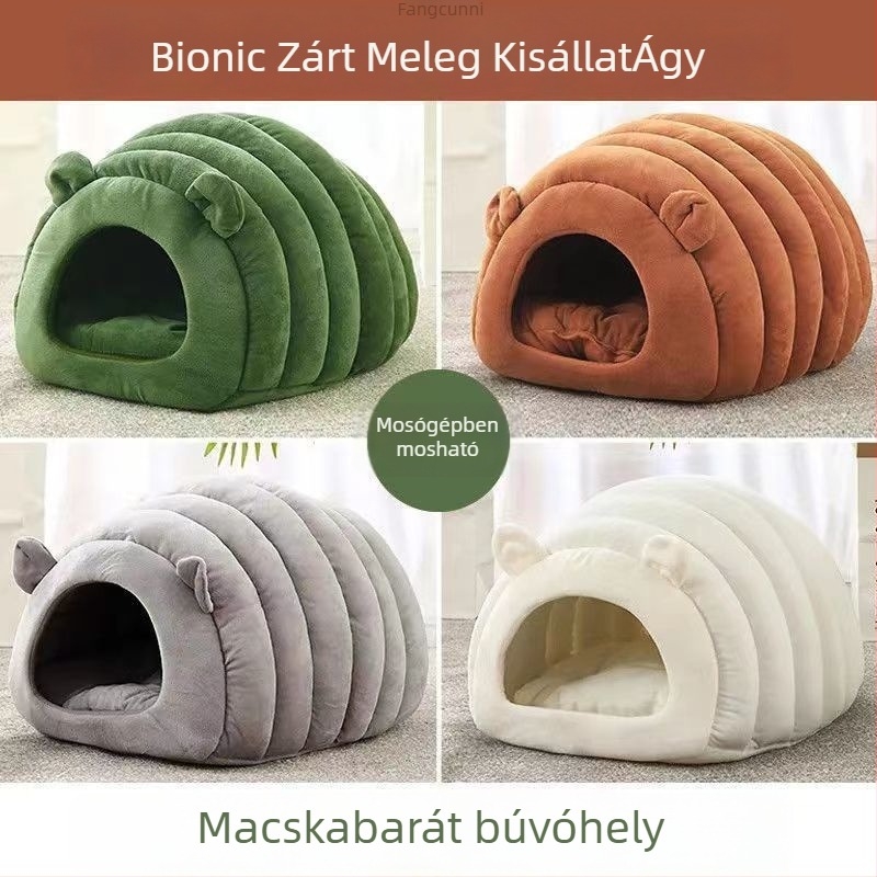 PP pamutszövetes háziállat fészek, levehető és mosható, félig-zárt belső kuckó, beltéri használatra, négy évszak