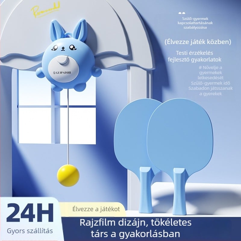 Gyerekeknek szánt függő asztali teniszedző készülék beltéri kéz-szem koordinációhoz (Márka Gui pa shi; Anyag: Egyéb; Termékkód: 322xgppqlv; Kategória: Asztali tenisz; Eredet: Kína)