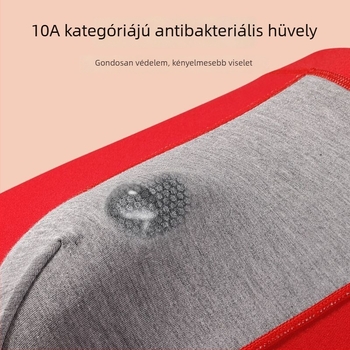 Férfi antibakteriális pamut alsónadrág középmagas derekú klasszikus szabás, fő anyag 95–100% pamut, ágyék rész 90–95% pamut, minden szezonban