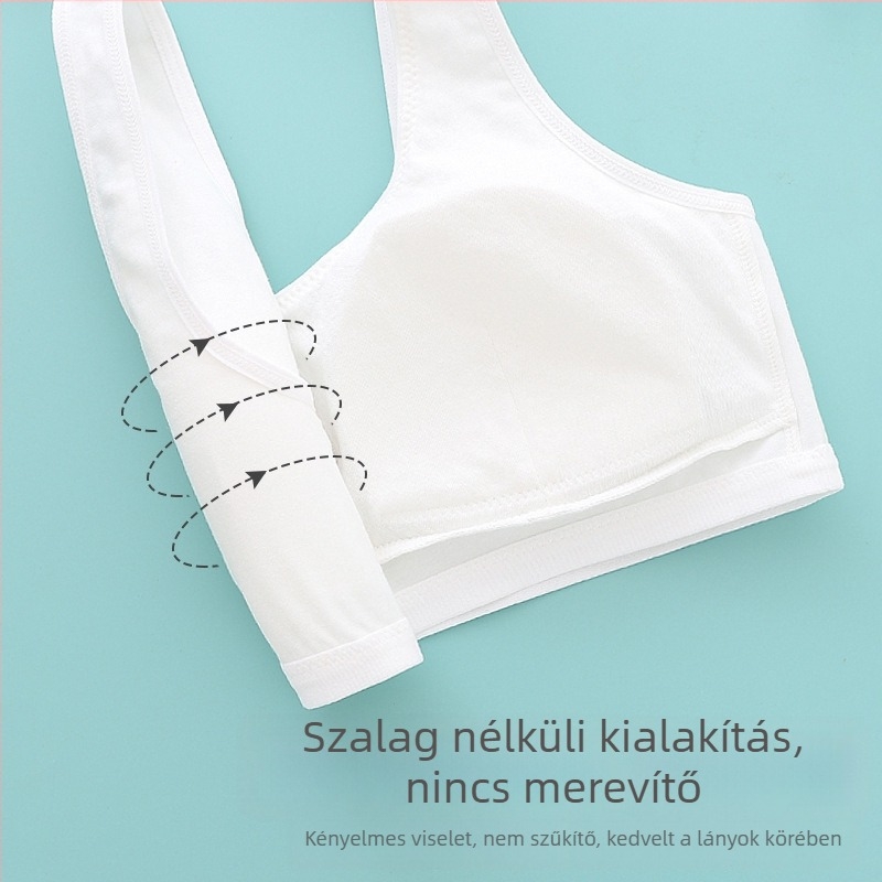 Kétfázisú melltartó 12–15 éves lányoknak; modal anyag; teljes kosár; acélalátét nélkül