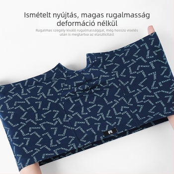 Légáteresztő férfi boxer alsó, középmagas derékvonal, varrat nélküli, pamut 90–95%