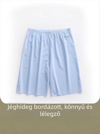 Férfi ice silk rövidnadrág nyárra, egyenes szabású, mikro rugalmasság, 75% poliészter