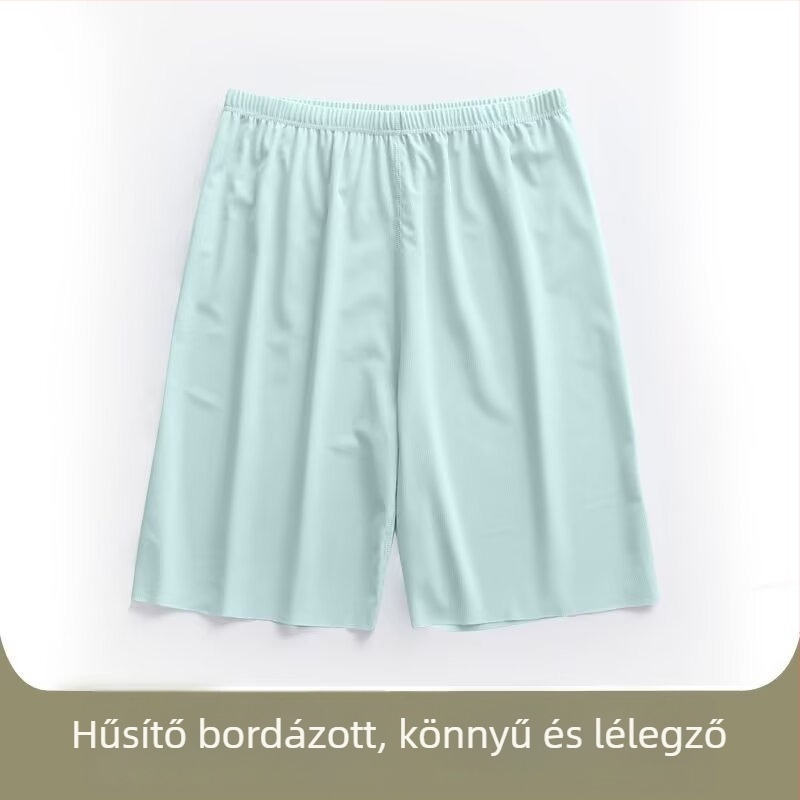 Férfi ice silk rövidnadrág nyárra, egyenes szabású, mikro rugalmasság, 75% poliészter