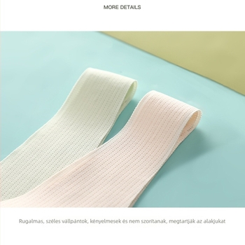 Pubertás korú lányok sportmelltartója, 2. szakasz (12–15 év), nejlon anyag, 3/4 kosár, vékony formázott kosár pamut béléssel, rögzített dupla vállpántok